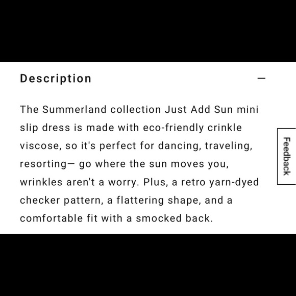 NWT Billabong Just Add Sun Mini Slip Dress - Picture 7 of 9